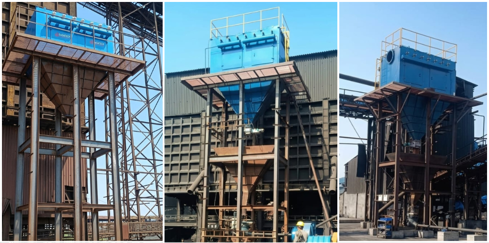 Large-scale industrial machinery and equipment used in sponge iron production