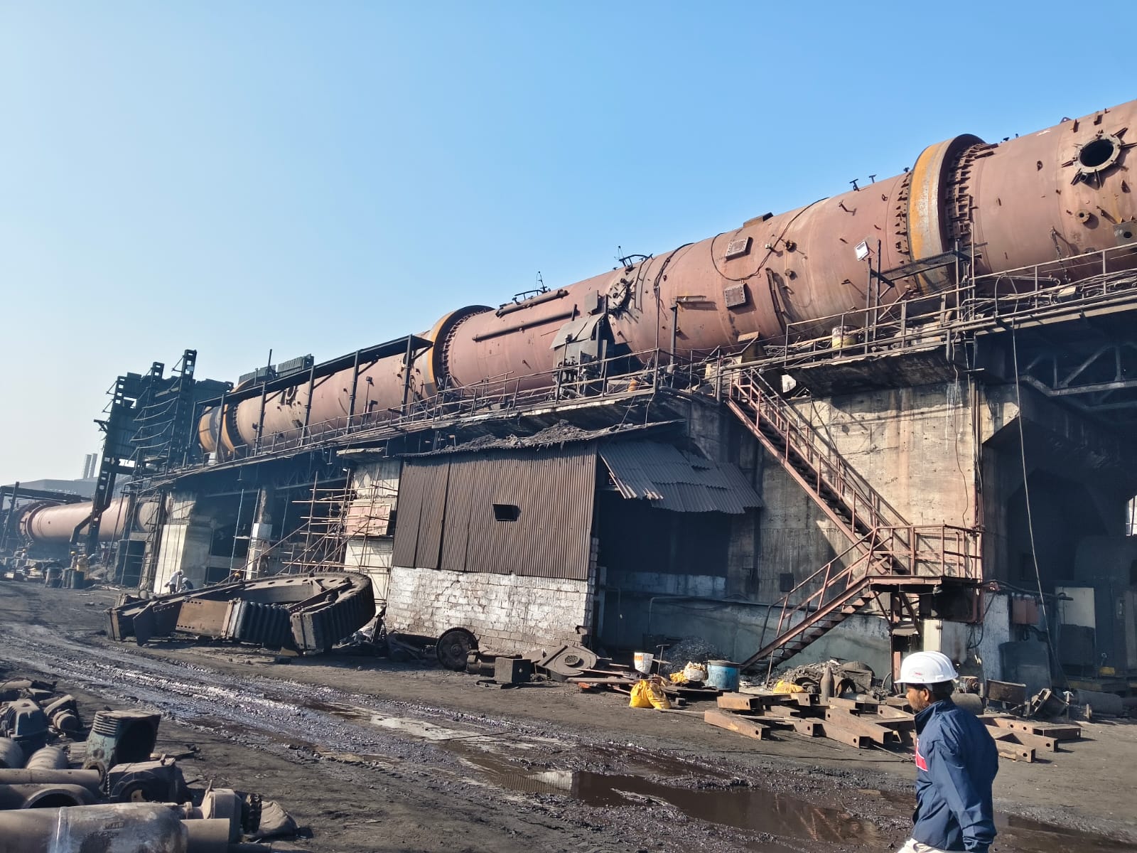 Ferro alloys manufacturing area with production units and infrastructure